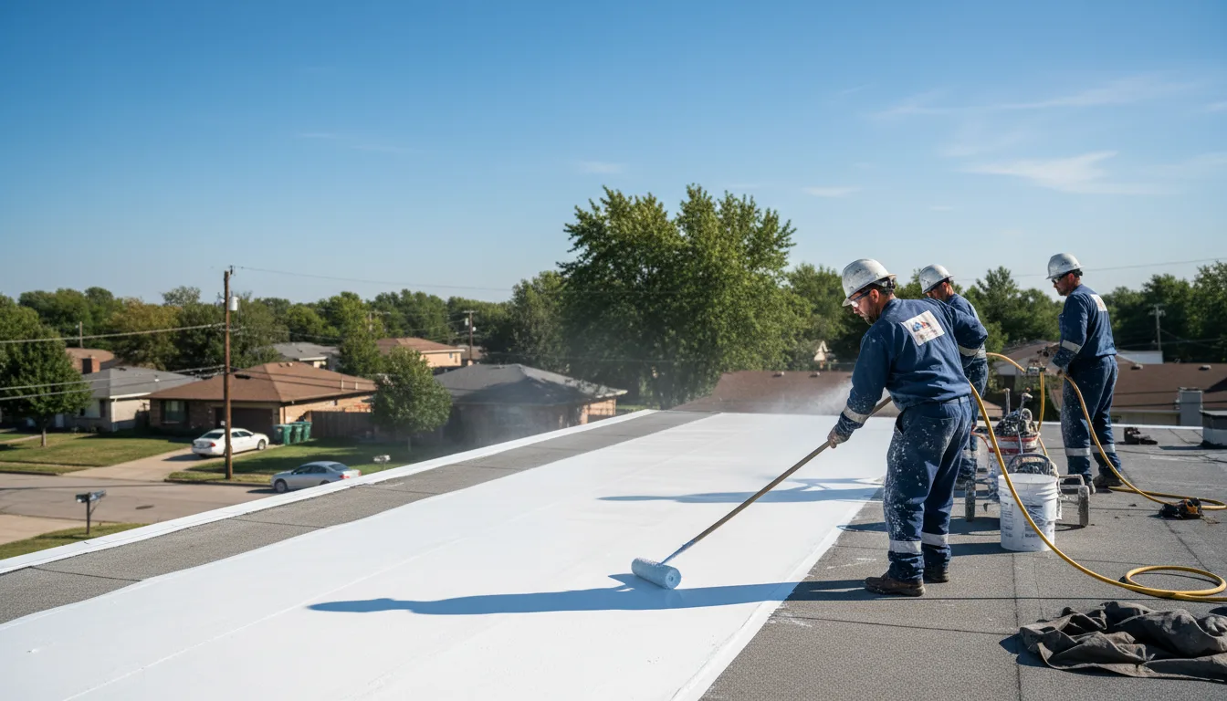 Commercial roof coating in Porterville, MS near me